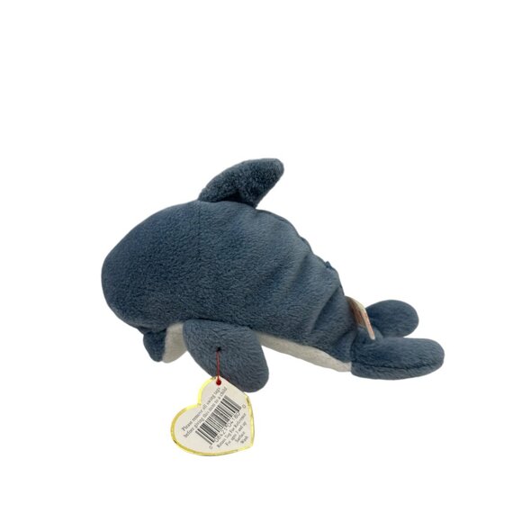 Ty Beanie Baby 1996 Dolphin Echo Plush Toy Polyester Collectible Blue Gray - Picture 7 of 13